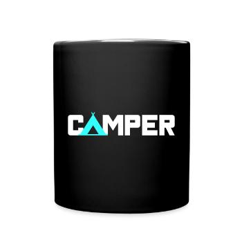 Tente de camping Tente de camping Caravane Camping-car d’extérieur - Mug uni - noir - Devant