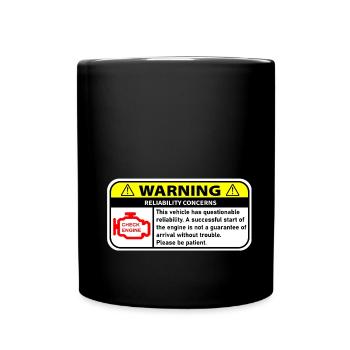 WARNING - Full Colour Mug - black - Front