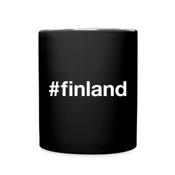 FINLAND Hashtag - Full Colour Mug - black - Front