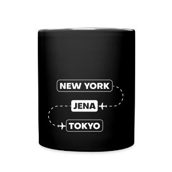 New York Jena Tokyo - Full Colour Mug - black - Front