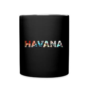 Havana Kuba - Tasse einfarbig - Schwarz - Vorne