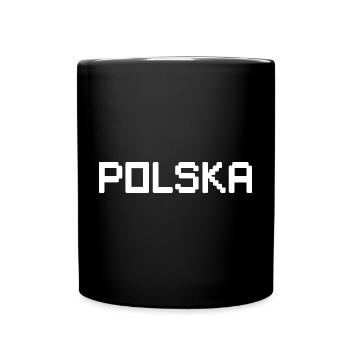 POLSKA Poland - Tasse einfarbig - Schwarz - Vorne