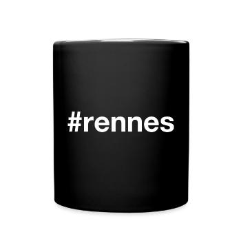 RENNES Hashtag - Full Colour Mug - black - Front