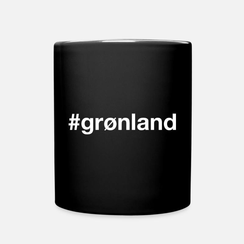 GRÖNLAND Grönland Hashtag - Tasse einfarbig - Schwarz