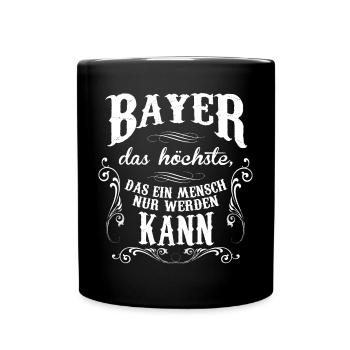 Bayer - Tasse einfarbig - Schwarz - Vorne