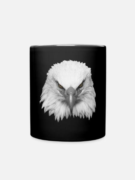 tête Grand Aigle - Mug uni - noir
