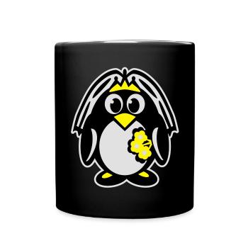 pinguinbraut - Tasse einfarbig - Schwarz - Vorne