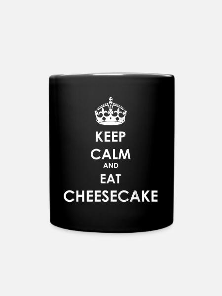 Kaesekuchen - Tasse einfarbig - Schwarz