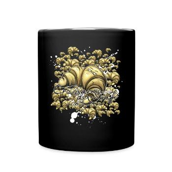 croissants- dix-neuf - Tasse einfarbig - Schwarz - Vorne