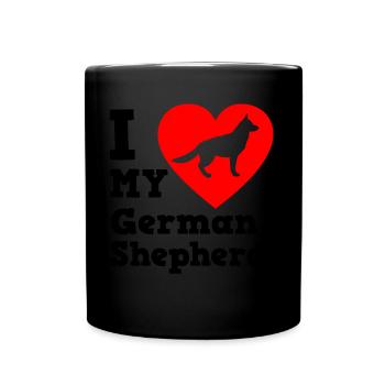 German Shepherd - Full Colour Mug - black - Front