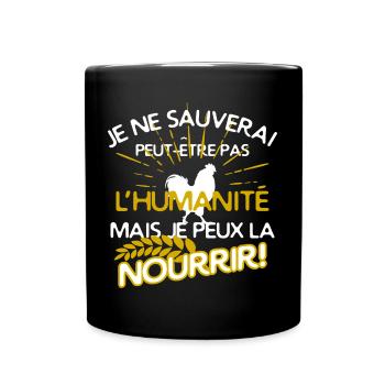 Agriculteurs - nourrir les gens - Mug uni - noir - Devant