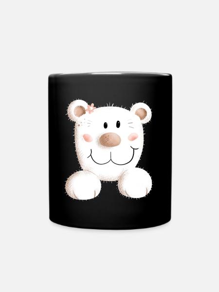 Süßer Bär I Bärchen I Teddy I Teddybär Geschenk - Tasse einfarbig - Schwarz