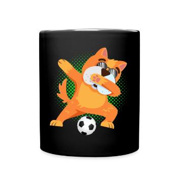 Dab Dabbing Dog Football Lunettes De Soleil - Mug uni - noir - Devant