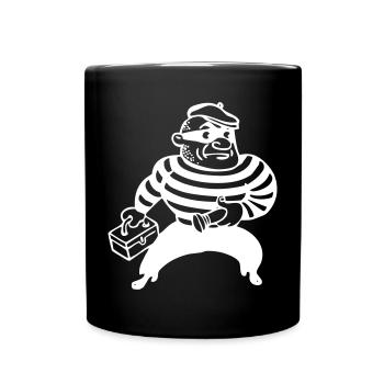 Bank robber Tank Cracker - Full Colour Mug - black - Front