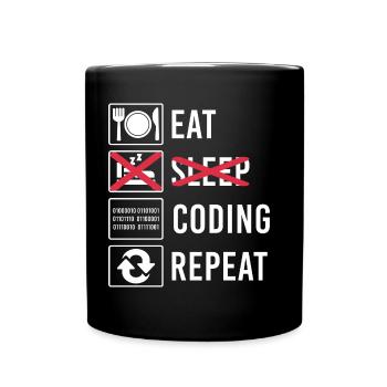 Cadeau de programmation de code - Mug uni - noir - Devant