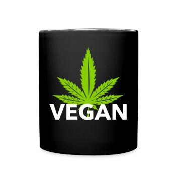 VEGAN - Mug uni - noir - Devant