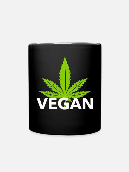 VEGAN - Tasse einfarbig - Schwarz