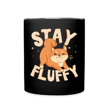 Süßer Akita Inu (Hund) Illustration. - Tasse einfarbig - Schwarz - Vorne