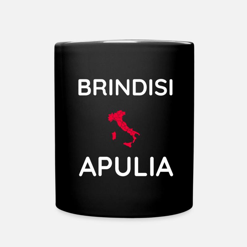 Brindisi Apulien Souvenir - Tasse einfarbig - Schwarz