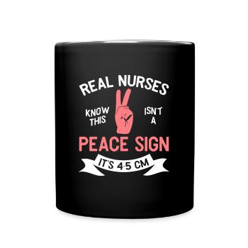 Hebammen wissen was dieses Zeichen bedeutet - Tasse einfarbig - Schwarz - Vorne