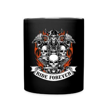 motorcyclist - Full Colour Mug - black - Front