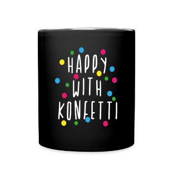 Carnival, Alaaf, confetti, birthday, party - Full Colour Mug - black - Front