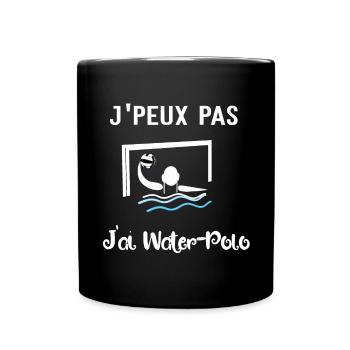 j'peux pas j'ai water polo - Mug uni - noir - Devant
