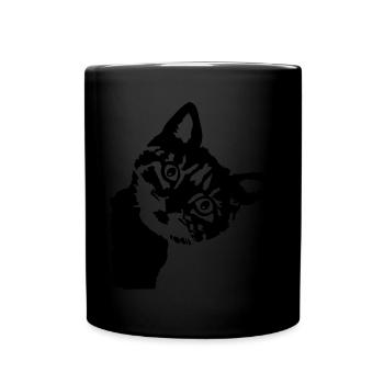 Cat, cute kitten - Mug uni - noir - Devant