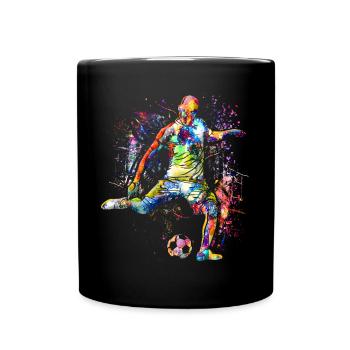 Jouer au football - Football - Joueurs de football - Mug uni - noir - Devant