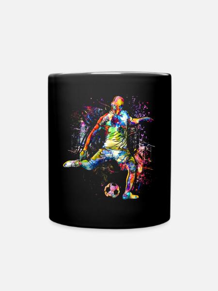 Jouer au football - Football - Joueurs de football - Mug uni - noir