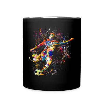 Football / Joueurs de football / Jouer au football - Mug uni - noir - Devant
