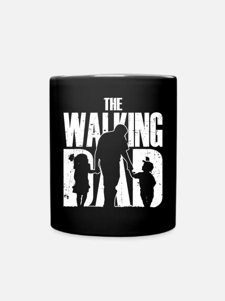 Postapocalypse Family Walk - Full Colour Mug - black