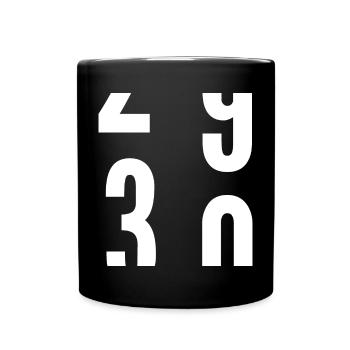 30 years - Full Colour Mug - black - Front