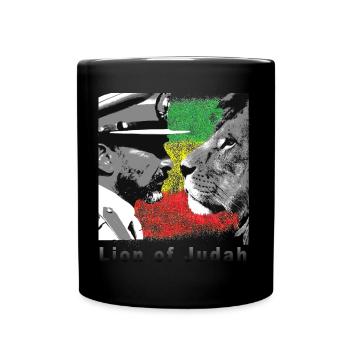 Lion of Judah Reggae Rasta - Tasse einfarbig - Schwarz - Vorne