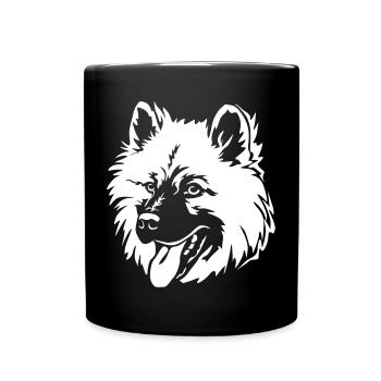Tête Eurasier "Black Edition" - Mug uni - noir - Devant