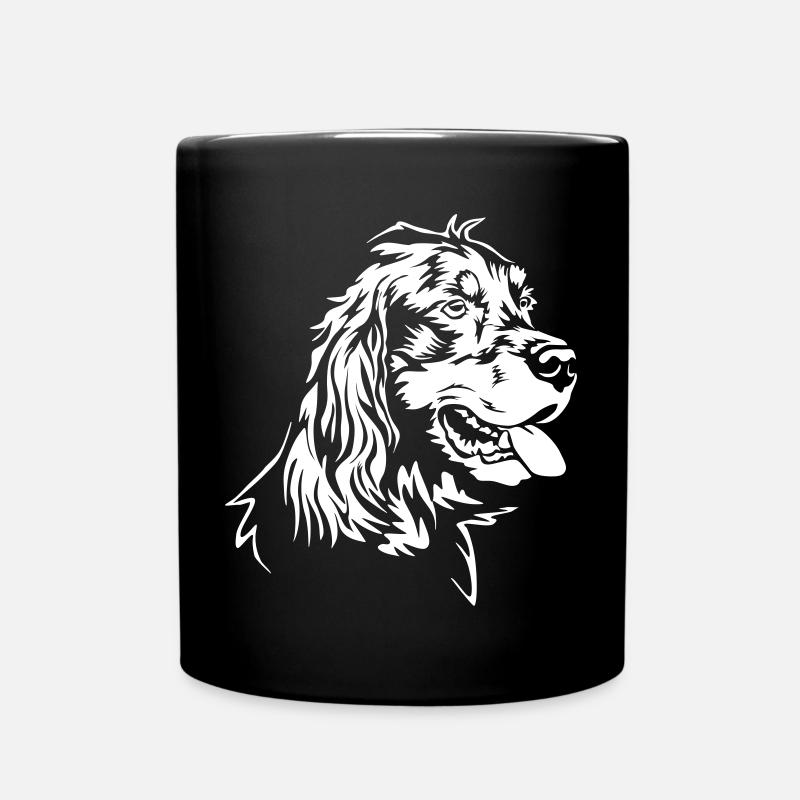 Gordon Setter Kopf "Black Edition" - Tasse einfarbig - Schwarz