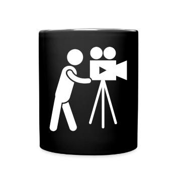 Cameraman Camerawoman Photographer Photographer - Full Colour Mug - black - Front
