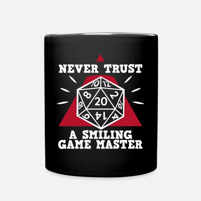 Game Master Würfel RPG Dungeons Spiele Würfelspiel - Tasse einfarbig - Schwarz