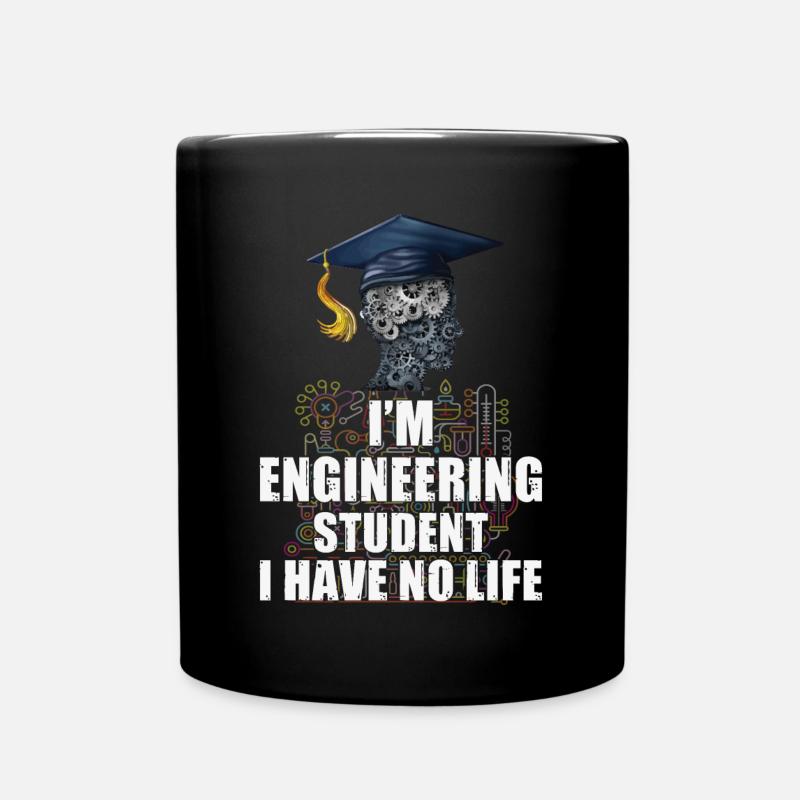 Ingenieur Student - Tasse einfarbig - Schwarz