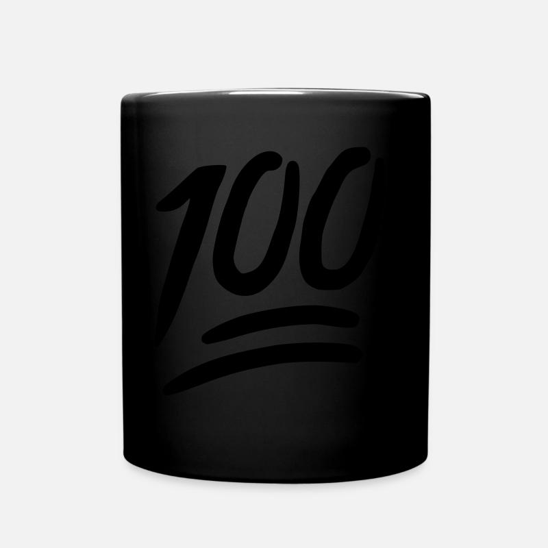 Emoji 100 sketch black - Full Colour Mug - black