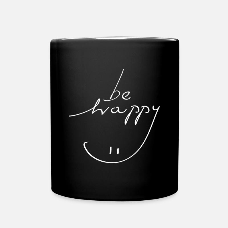 être heureux sourire - Mug uni - noir