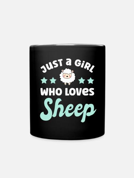 Sheep Sheep - Full Colour Mug - black