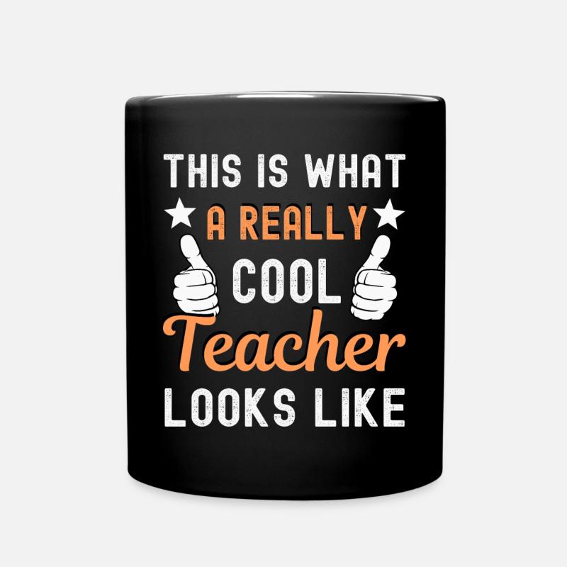 Teacher Teacher - Full Colour Mug - black