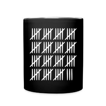 78 anniversaire Liste-barres - 78, - Mug uni - noir - Devant