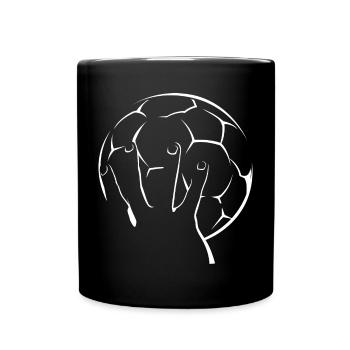 Icône de l’équipe de handball icône icône illustration graphique - Mug uni - noir - Devant