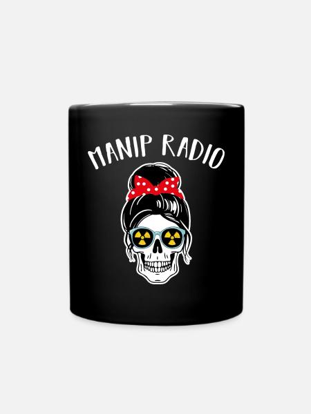 Manip Radio Crâne Coiffure Femme Radiologie - Mug uni - noir
