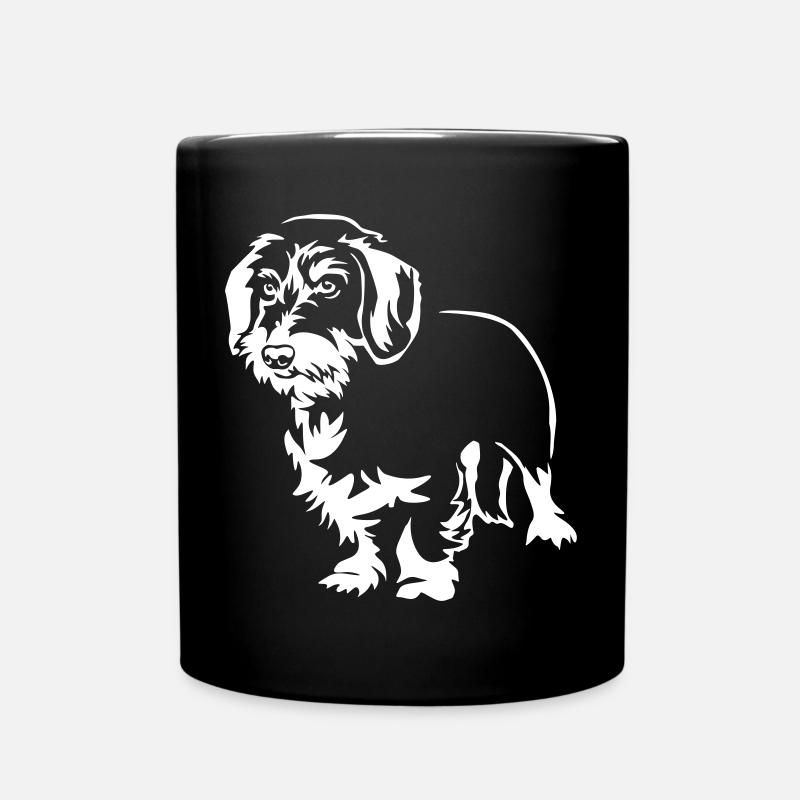Dackel "Black Edition" - Tasse einfarbig - Schwarz