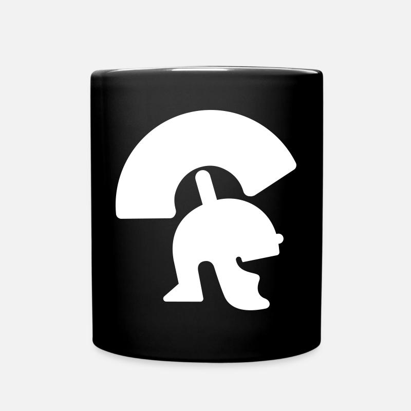 Römer. Römischer Helm. - Tasse einfarbig - Schwarz