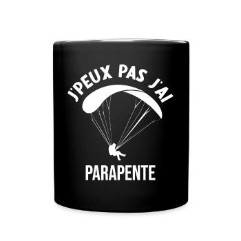 J'peux Pas j'ai Parapente T-shirt Parapentiste - Mug uni - noir - Devant