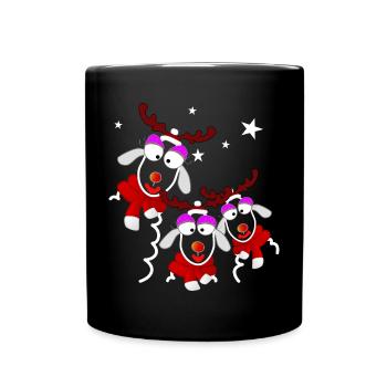 Reindeer Ladies Noël - Mug uni - noir - Devant